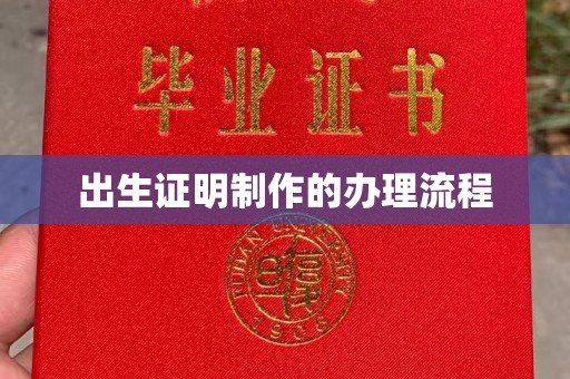 果洛出生证明制作的办理流程